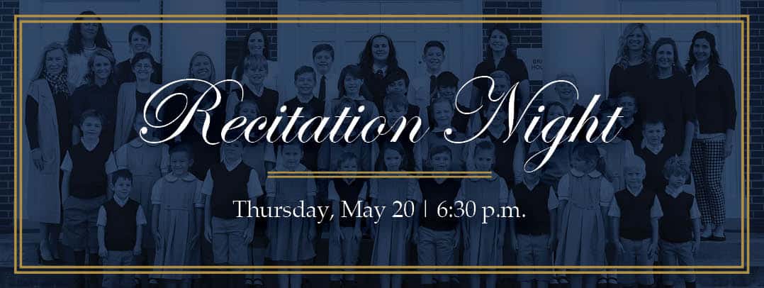 Highlands Latin School Anderson Recitation Night Thursday May 20 6:30 PM